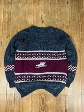 Pull maille vintage brodé
