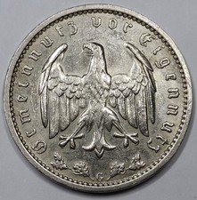 SUP & Ultra RARE Monnaie, 1 Reichsmark 1936 G - NAZI GERMANY