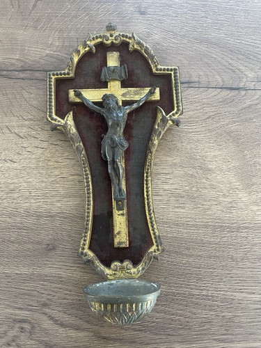 Ancien bénitier christ - , en