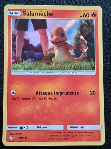 Carte pokemon salameche 18 - carte,