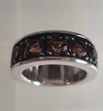 Bague homme Pianegonda argent massif & quartz