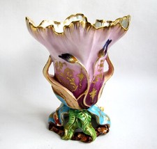 Superbe Grand vase de Mariage en Porcelaine de Paris