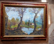 huile ancienne sur toile