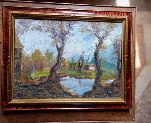 Huile ancienne sur - huile,