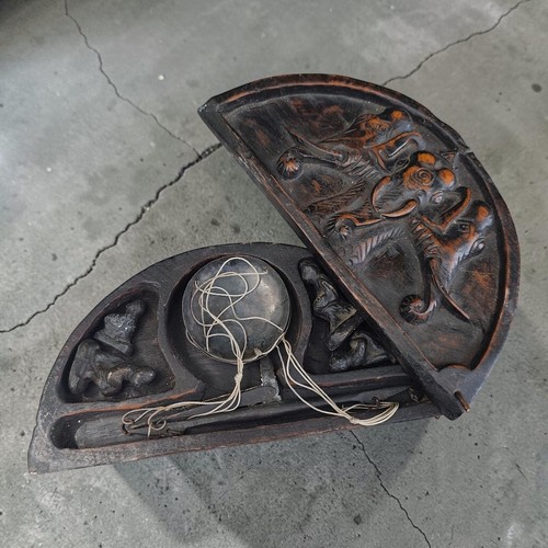 Balance ancienne chinoise bois