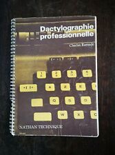 DACTYLOGRAPHIE PROFESSIONNELLE Charles Ramade 1976 Nathan Technique 