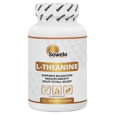 L-Théanine 200mg – Gélules Végé – Relaxation, Sommeil, Calme & Stress – Sowelo