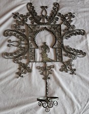 Oeuvre en fer forgé " Danseuse de flamenco " dans un intérieur hispano mauresque