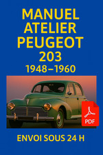 Manuel atelier peugeot 203 - manuel,