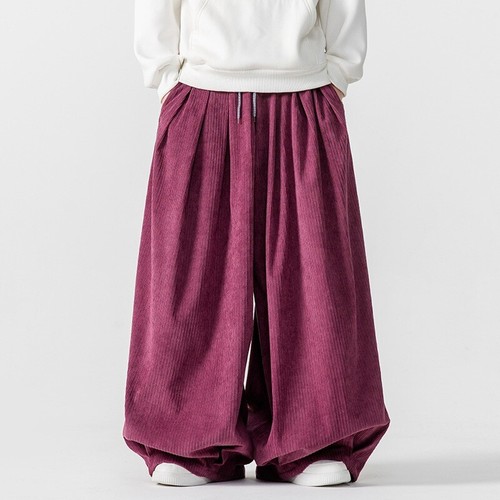Hommes velours pantalon baggy - hommes,