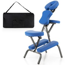 Chaise de Massage Professionnel Portable Hauteur Accoudoirs Coussins Réglables