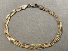 Bracelet Tressé En Argent