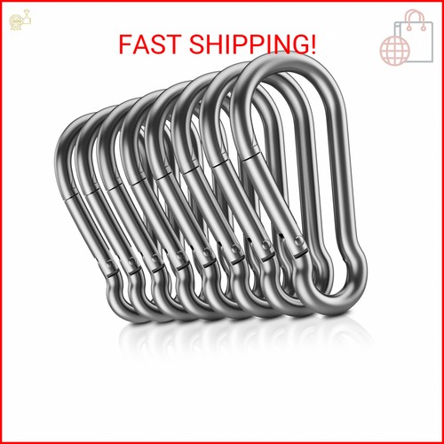 304 stainless steel carabiner - stainless,