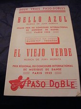 "Partition Bello Azul  El Viejo verde de Juan Morata1952"