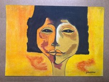 OSWALDO GUAYASAMIN Dessin sur papier (fait main) signé et estampillé...