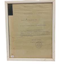10/25 (CBR490) Document décoration posthume guerre 1914 1918 MEDAILLE