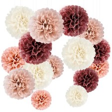 20pcs Pompon en Papier de Soie