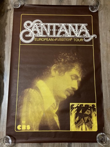 Affiche collector santana 1980 - affiche,
