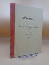 Historique du 31e bataillon de chasseurs à pied  1913-1946