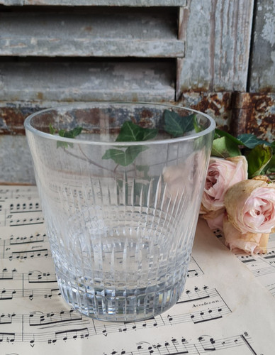 Ancien gros verre cristal - verre, en