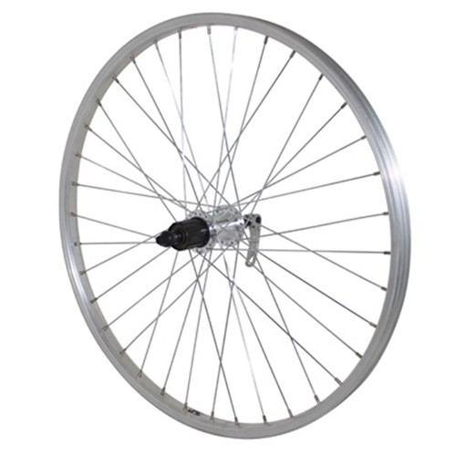 Roue vtt arriere alu - alu, moyeu