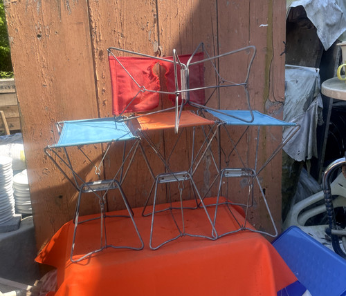 Chaises 4 tabourets - chaises,
