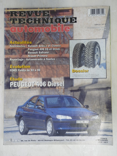 Revue technique peugeot - revue, 406