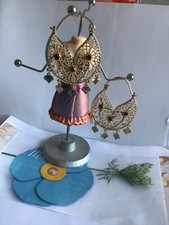 Sublime Boucle d’oreille savoyarde pendante  goute cristal  rouge Livraison 24h