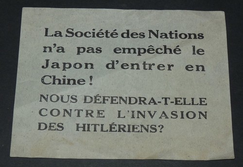 Petit tract politique 1933 - tract,