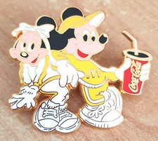 Gros Pins Disney Mickey Minnie Golfeur(se) Coca Cola Mc Donald's très bon état