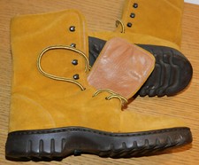 CLARKS chaussures bottines EUR 38 SIZE 5 boots bottes ORANGE CUIR leder RANGERS