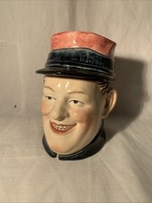 Ancien Pot Tabac Collection Faience Ceramique Polin Polychrome 