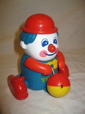 🤡 Vintage 90s Ancien JOUET CLOWN MÉCANIQUE TOMY 1991