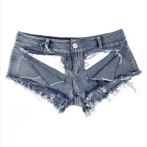 Femme déchiré trou - trou, short