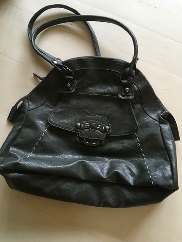 Grand sac lekene cuir vert - lekene,