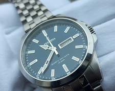 Montre Festina Homme Cadran Bleu Quartz Day Date 10 BAR Fonctionne