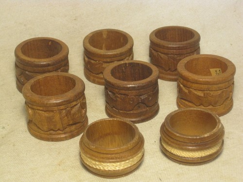 Napkin rings ring lot wooden - rings,
