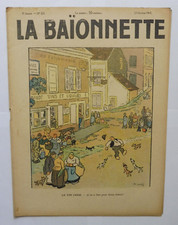 LA BAÏONNETTE N°225 - 23 Oct. 1919 Le vin cher, Guerre 14, Humour