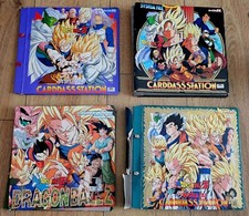 Lot de 4 Albums Classeurs Binder Carte Dragon Ball Z DBZ Carddass Station abimés