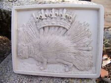 RE0194  BLASON MURAL PORC EPIC   MEDIEVAL ARMOIRIE  PIERRE RECONSTITUEE  PROMO