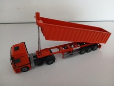 Camion Benne Orange JOAL 1/50 Tisvol Mercedes 1840