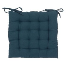 Galette de Chaise "Loria" 38x38cm Bleu Égéen