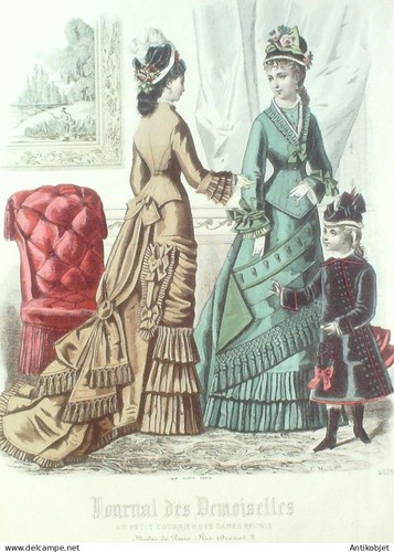 Gravure mode demoiselles - gravure, j.demoiselles