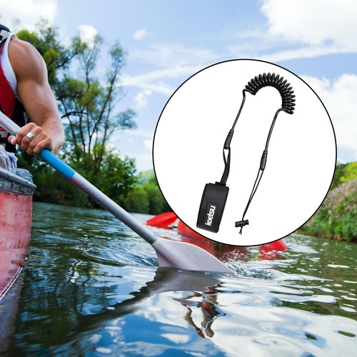 Kayak paddle leash stand - kayak, up