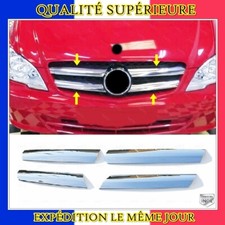 Calandre Chromé Grille 4 pcs INOXY pour MERCEDES VITO W639 2010 à 2014
