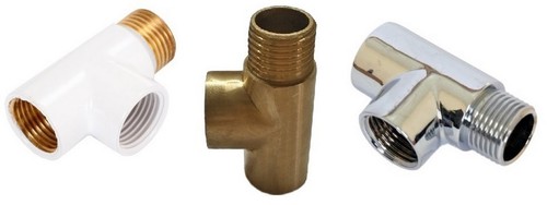 Pièce laiton chrome - en, 1/2"