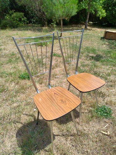 Chaises chromées formica - chromées,