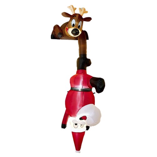 Père noël gonflable avec - gonflable,