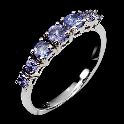 925 bague argent rond - en,