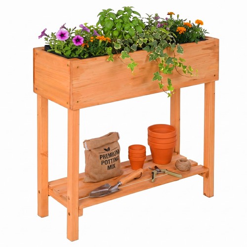 Jardinière surélevée bois